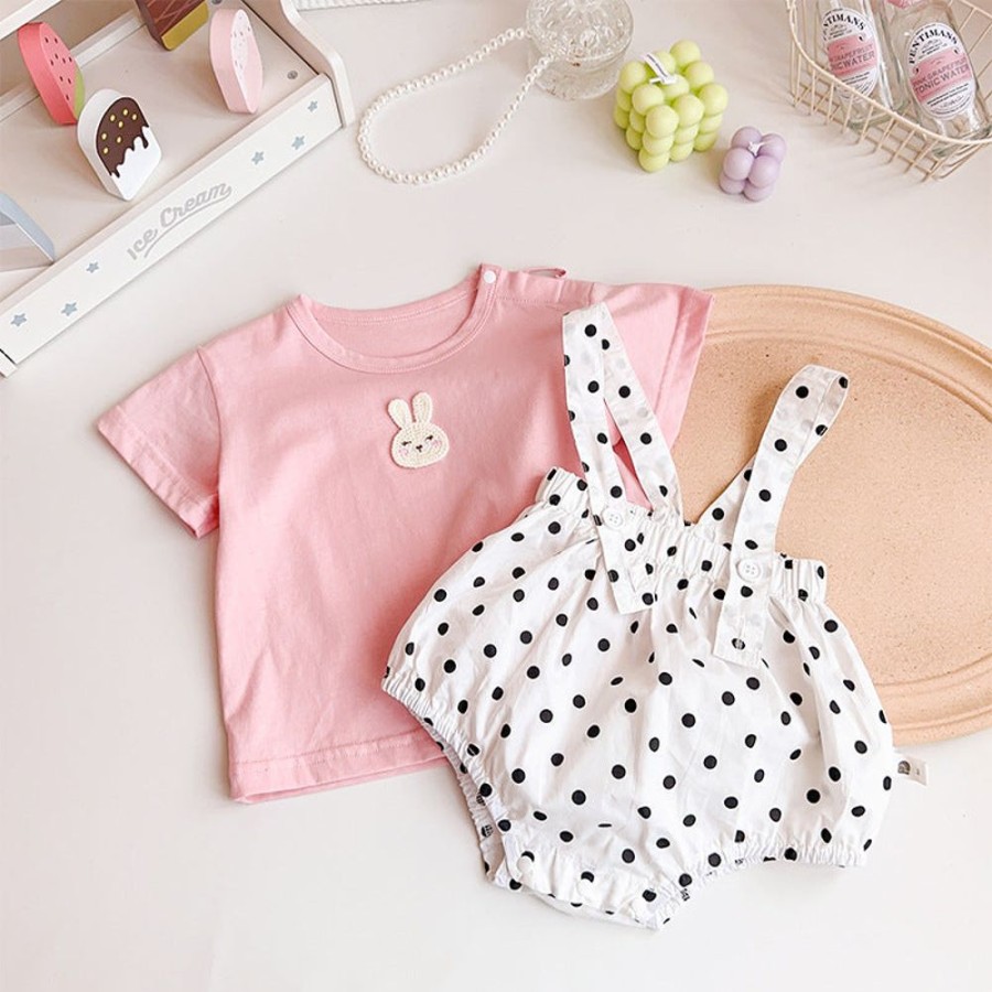 Babies/Toddlers DIANXI | Baby Girl Polka Dot Two-Piece Set