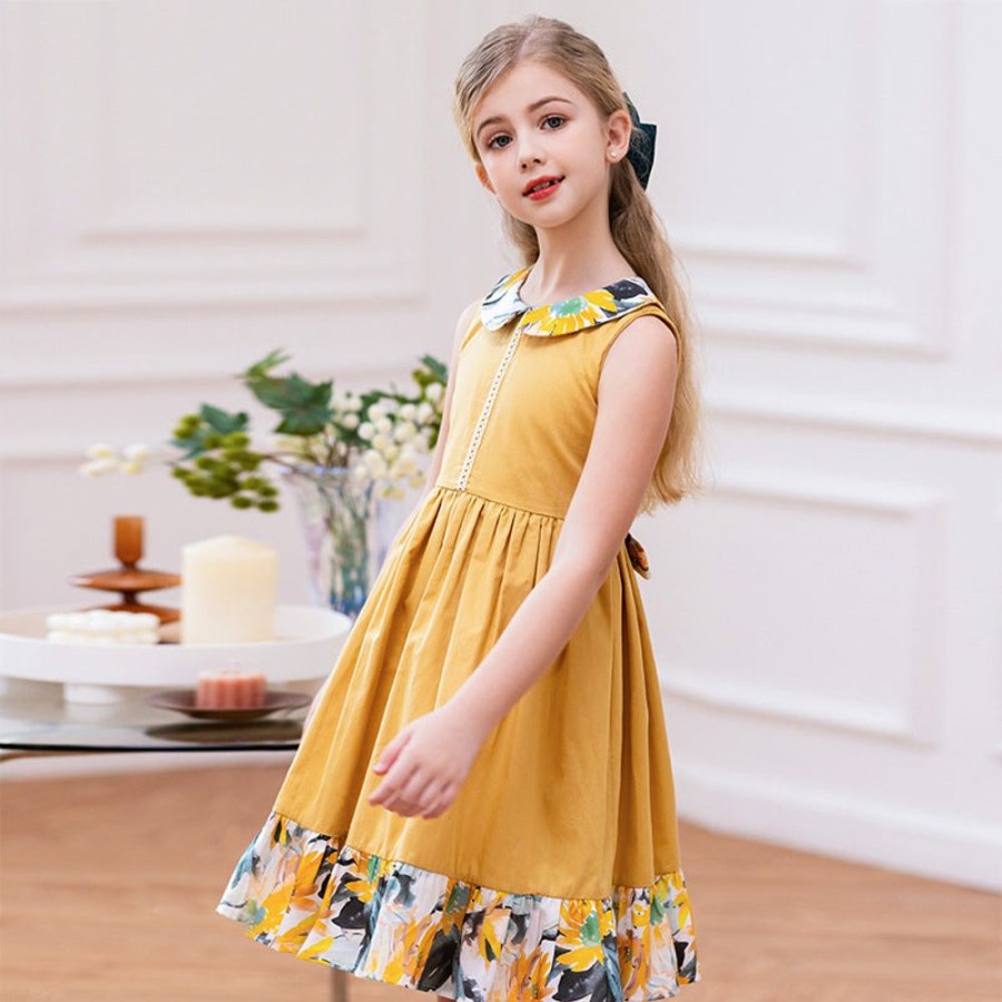 Girls AONUOSI | Girls' Floral Princess Dress