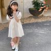 Girls LITTLE POTATO | Girls' Preppy Style Sailor Collor Dress