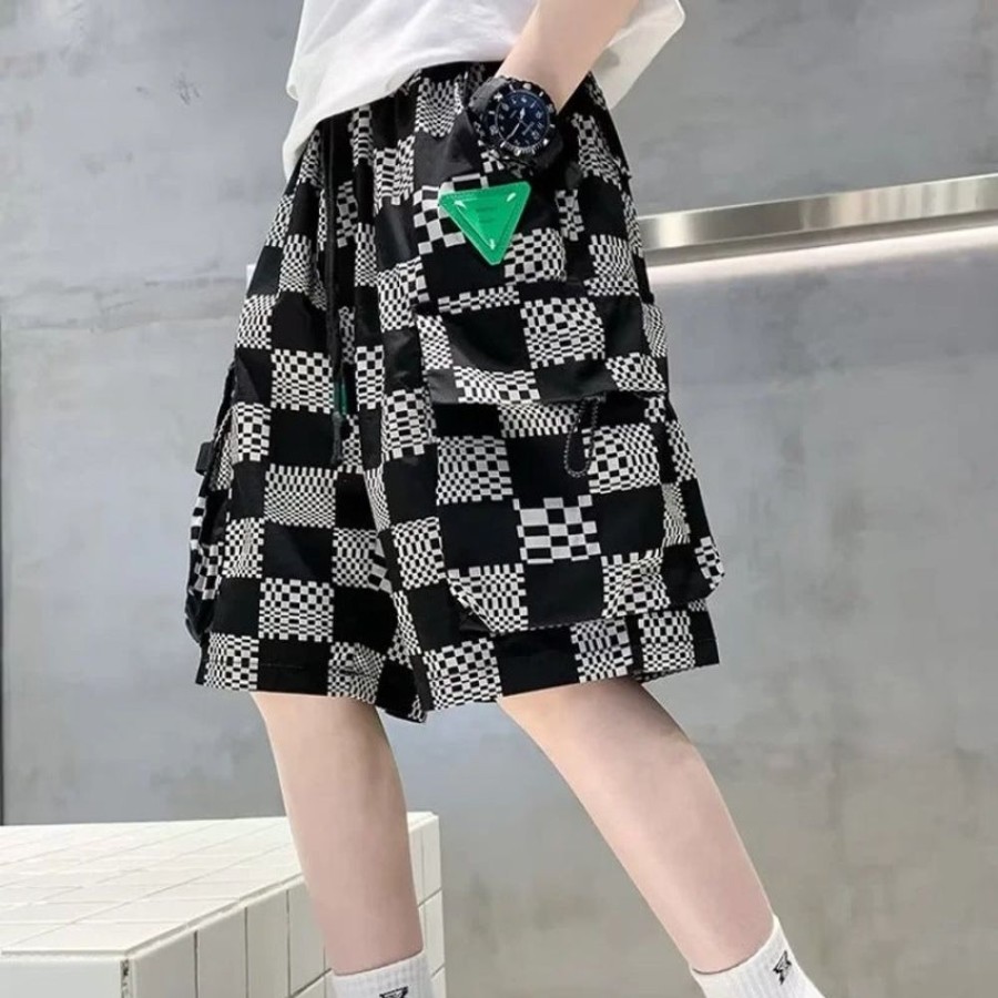 Boys DALANGSHANGPAI | Boys' Casual Checkered Shorts