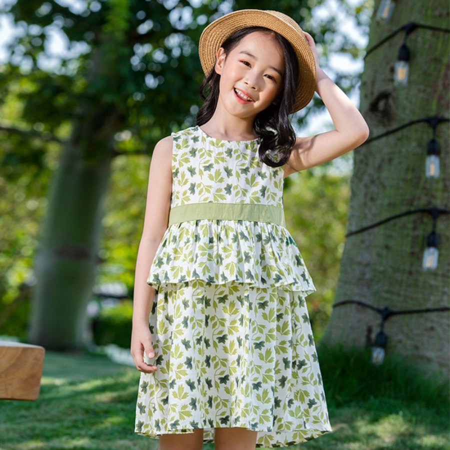 Girls AONUOSI | Girls' Korean Style Floral Dress