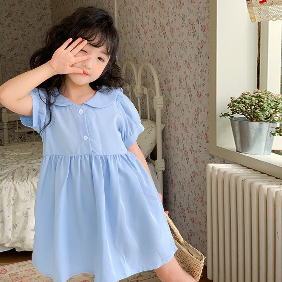 Girls LITTLE POTATO | Girls' Chic Korean Style Shirt Dress