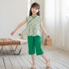 Girls PHELFISH | Chinese Chic Hanfu Two Pieces Set Top + Shorts Two Pieces Set