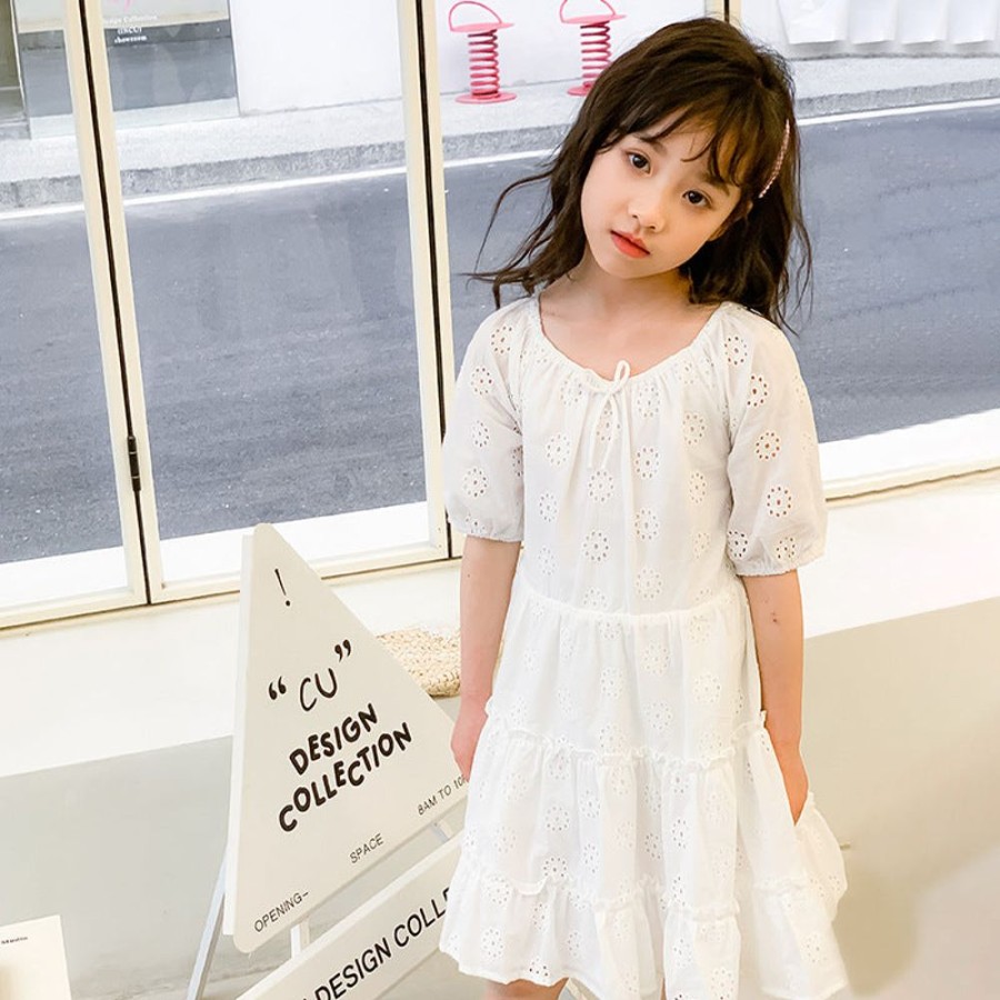 Girls LITTLE POTATO | Girls' Korean Style Lace Princess Dress