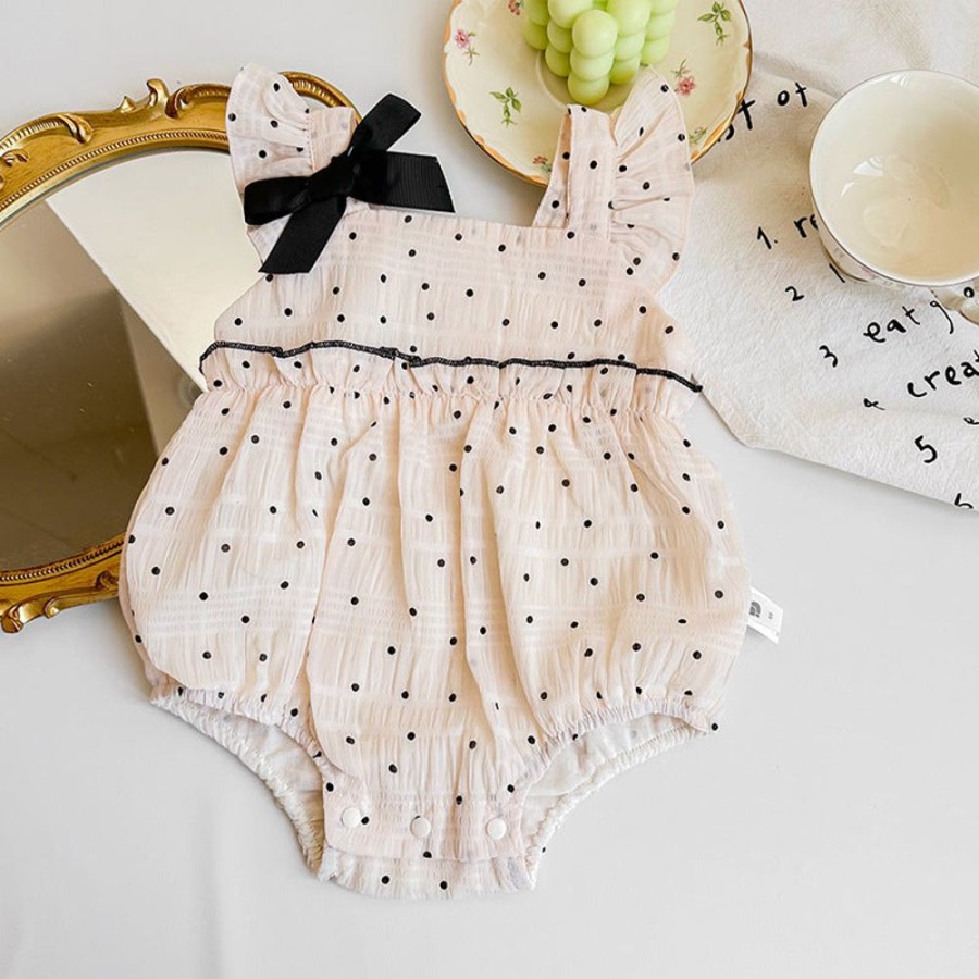 Babies/Toddlers DIANXI | Baby Girl Polka Dot Onesie