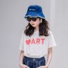 Girls BEST DEAR | Chic Cotton T-Shirt And Denim Skirt