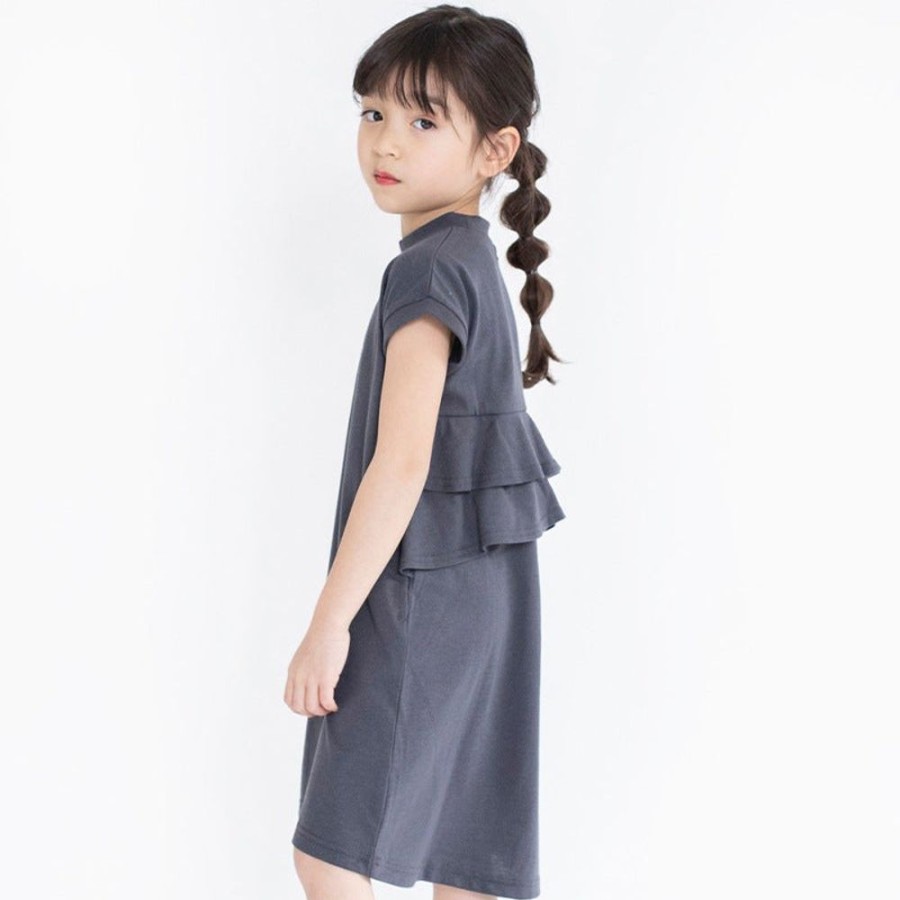 Girls TAKIBABE | Girls' Japanese Style Ruffled T-Shirt Dress