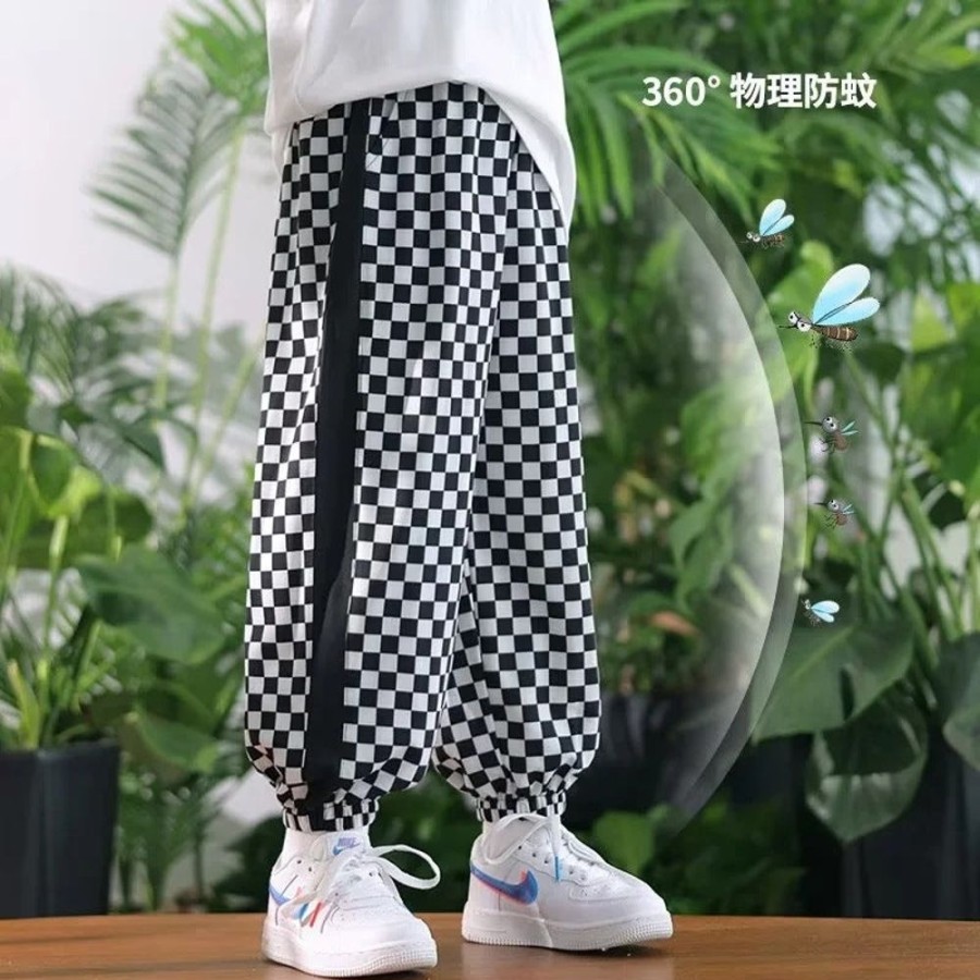 Boys DALANGSHANGPAI | Boys' Casual Checkered Pants