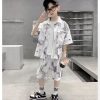 Boys TAOYILE | Boys' Casual Shirt And Shorts Two Pieces Set