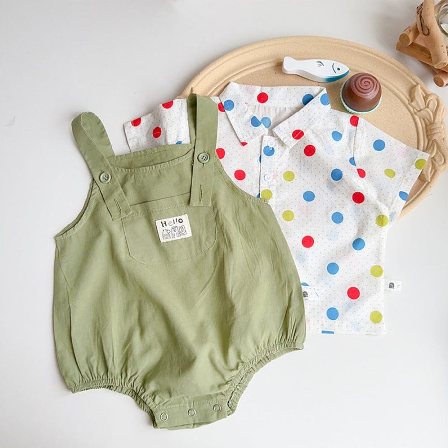 Babies/Toddlers DIANXI | Baby Boy Polka Dot Two-Piece Set