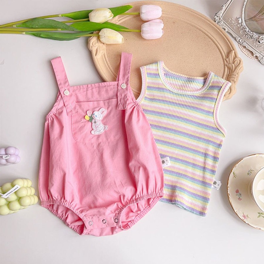 Babies/Toddlers DIANXI | Baby Girl Bunny Onesie Two Pieces Set