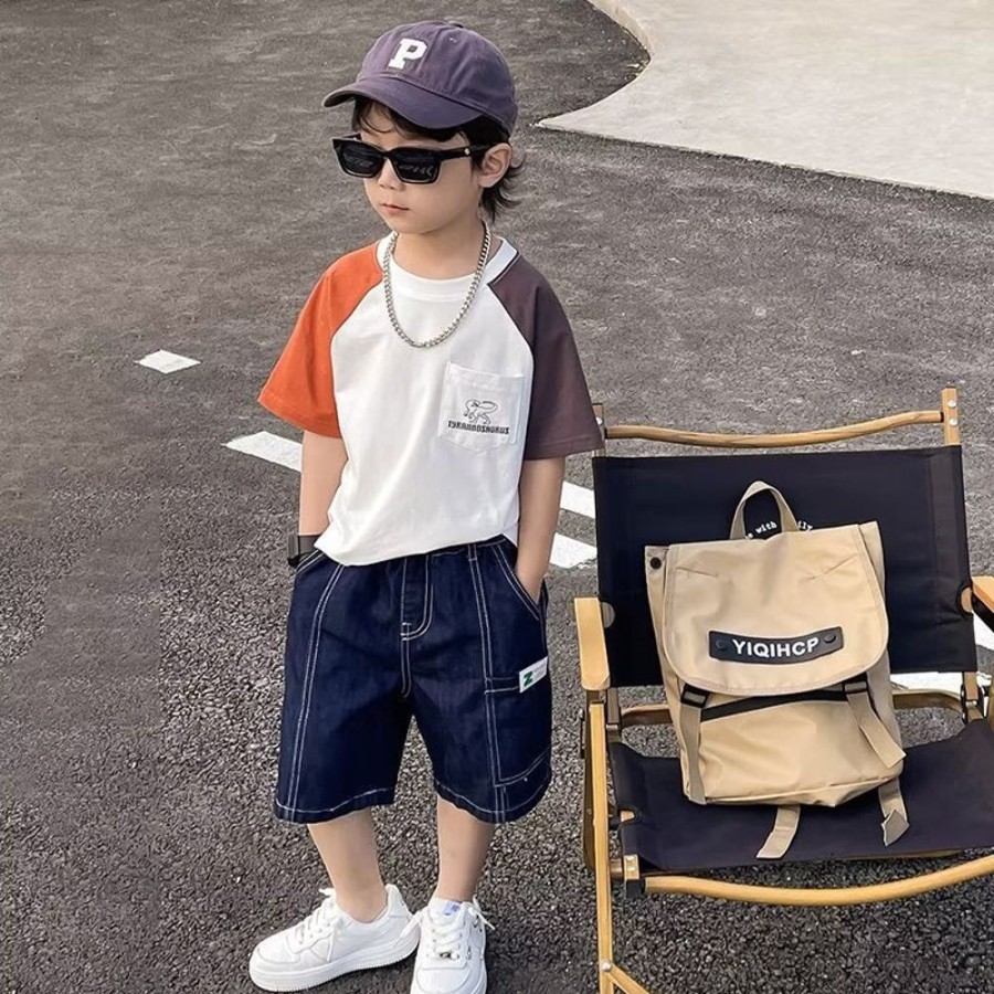 Boys TAOYILE | Boys' Denim Cargo Shorts