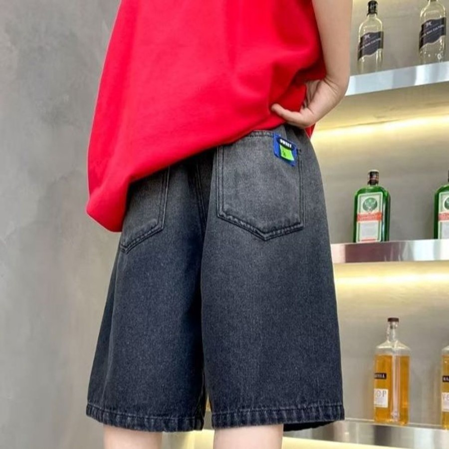 Boys TAOYILE | Boys' Casual Denim Shorts Gradient Black Color