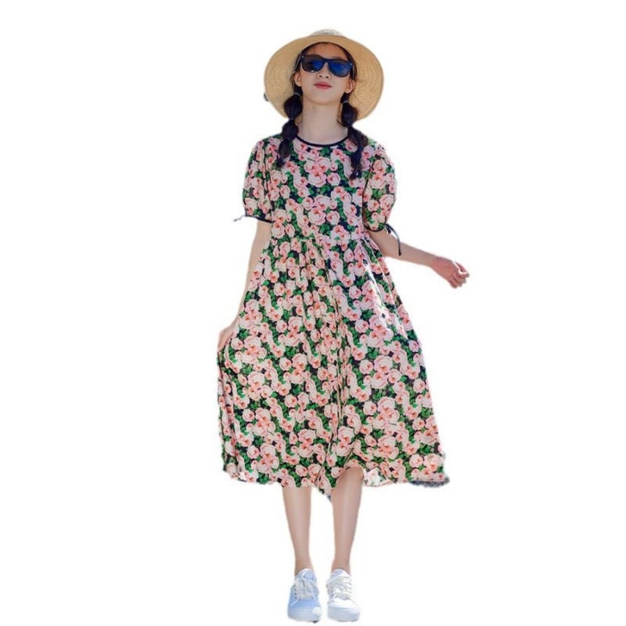 Girls BEST DEAR | Girls' Floral Beach Dress Floral Print