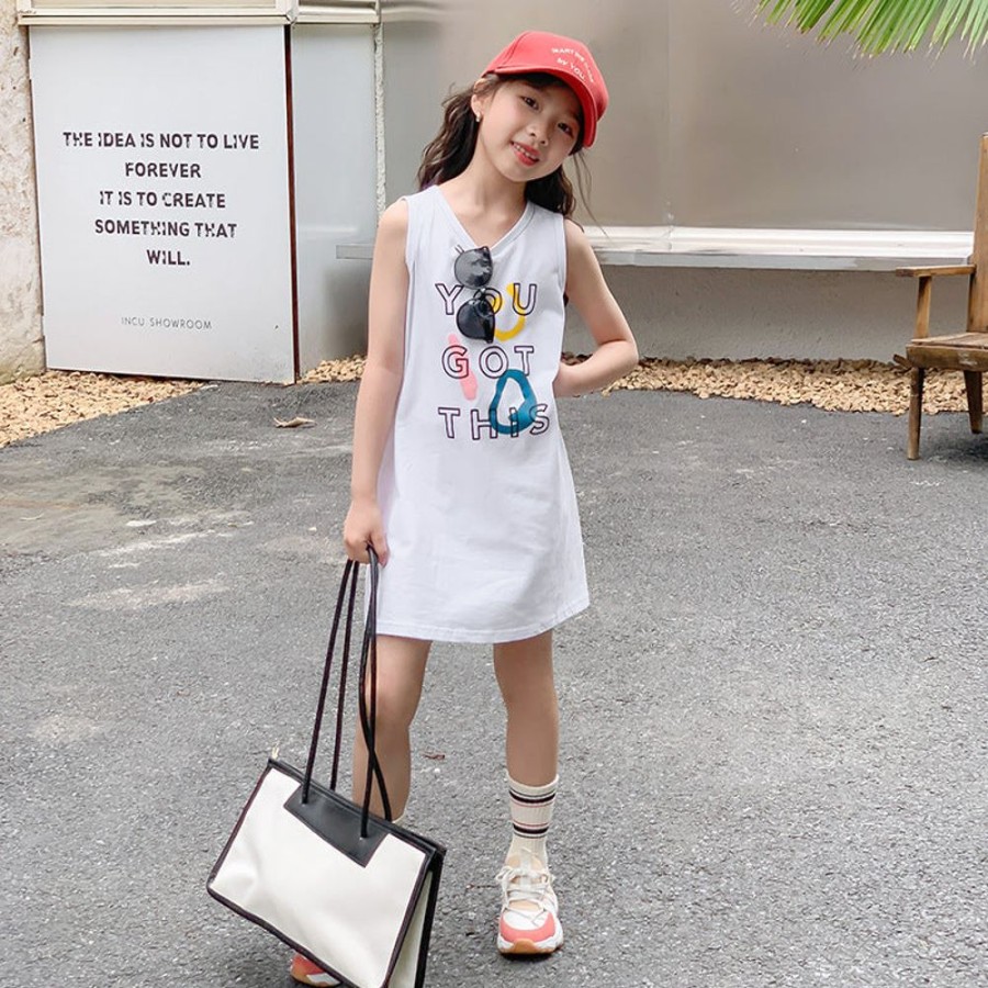 Girls LITTLE POTATO | Korean Style Girls' Casual T-Shirt Dress