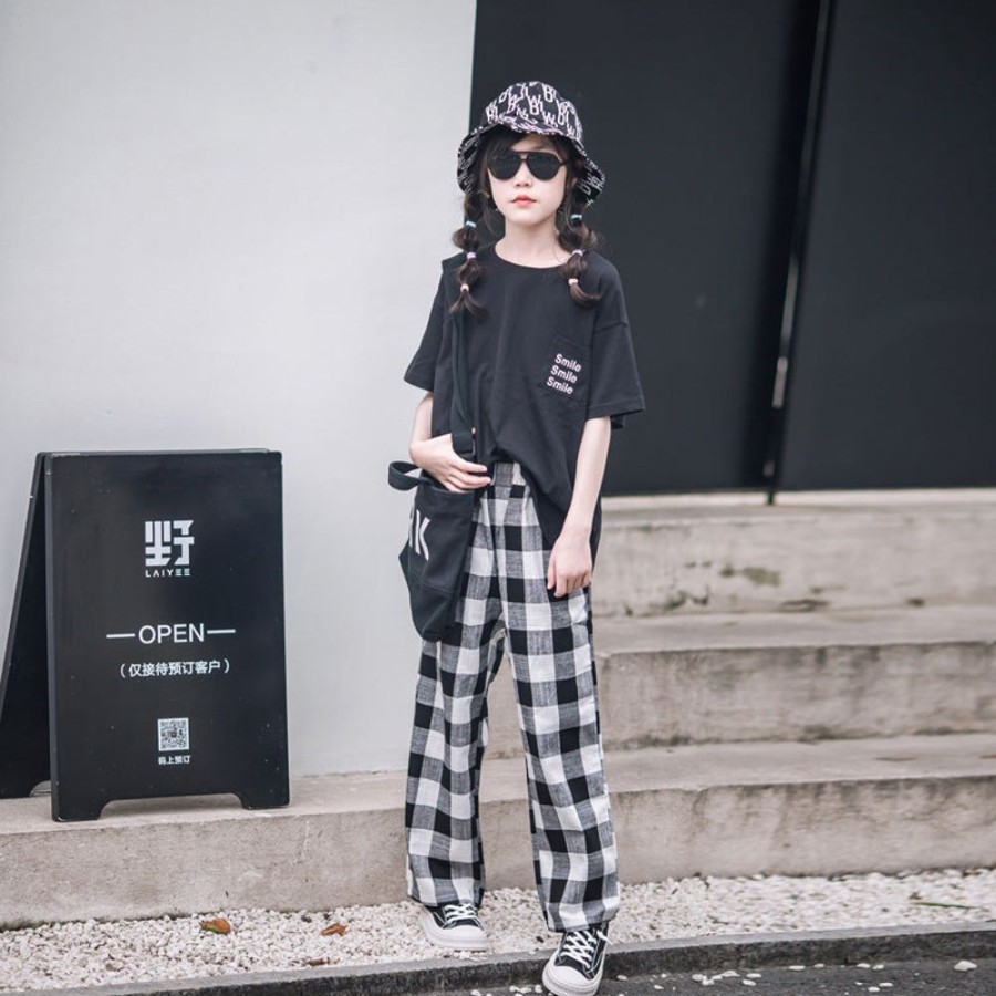 Girls BEST DEAR | Chic Plaid And Smile