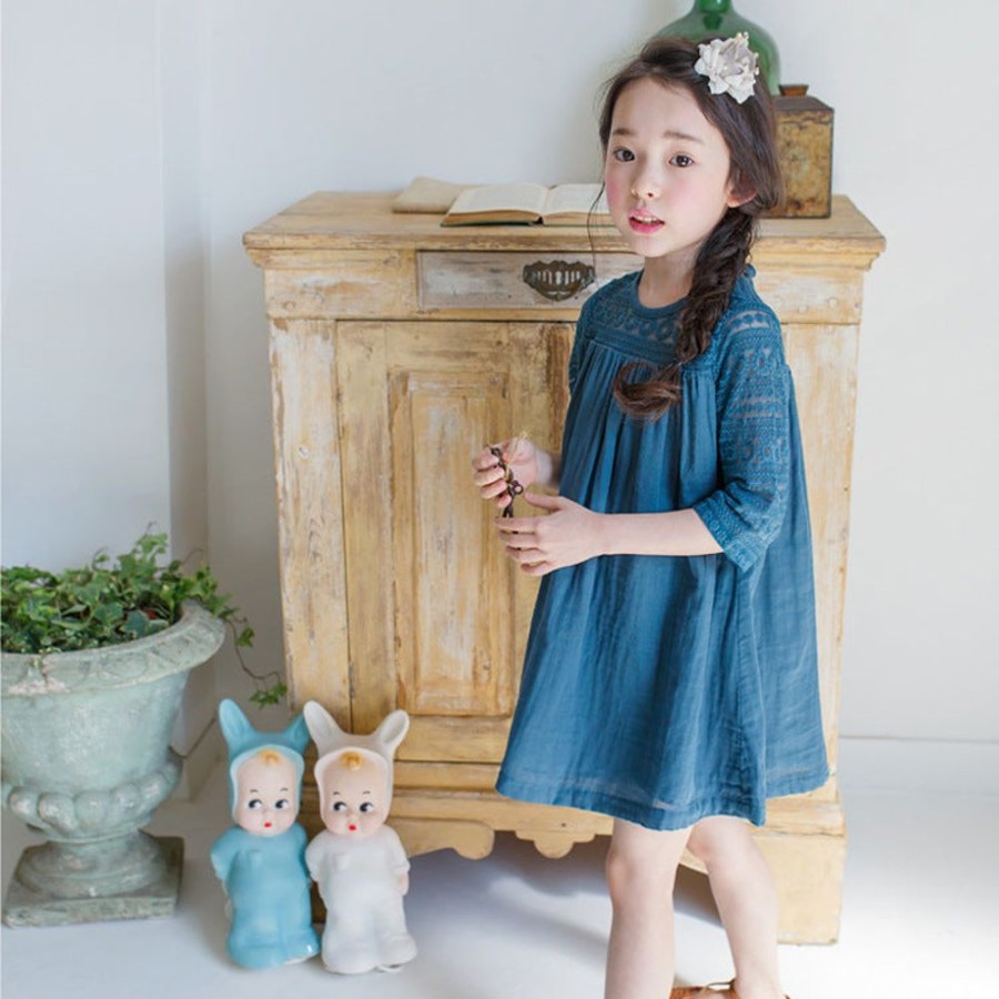 Girls AONUOSI | Girls' Korean Style Lace Dress