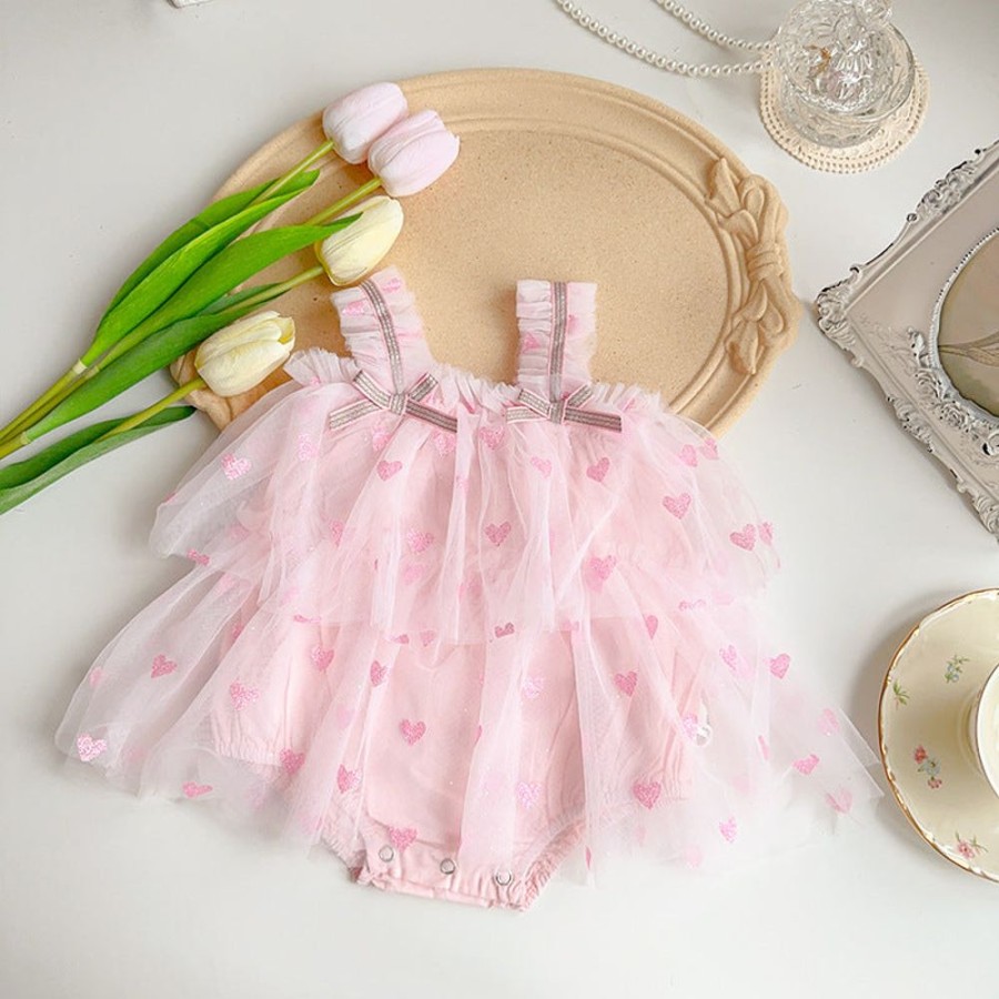 Babies/Toddlers DIANXI | Baby Girl Tulle Onesie Dress