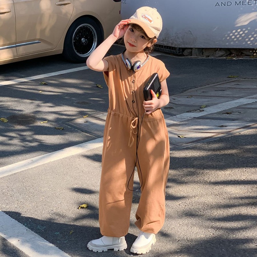 Girls LITTLE POTATO | Girls' Casual Korean Style Jumpsuit