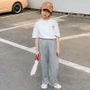 Girls LITTLE POTATO | Girls' Chic T-Shirt And Straight Pants Two Pieces Set T-Shirt + Straight Pants Two Pieces Set