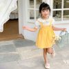 Girls LITTLE POTATO | Girls' Korean Style Floral Blouse And Suspender Dress Two Pieces Set