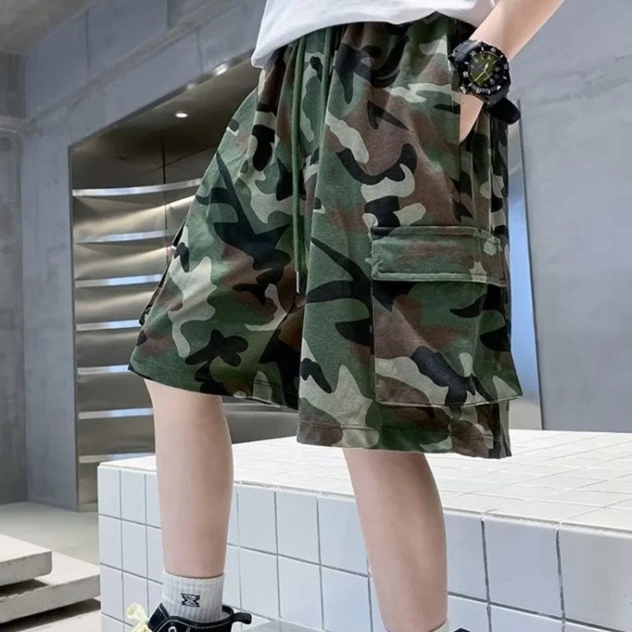 Boys DALANGSHANGPAI | Boys' Camouflage Cargo Shorts