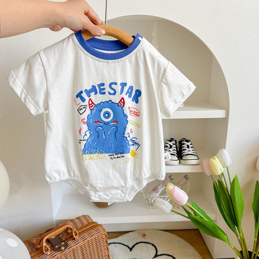 Babies/Toddlers DIANXI | Baby Boy Cartoon Onesie