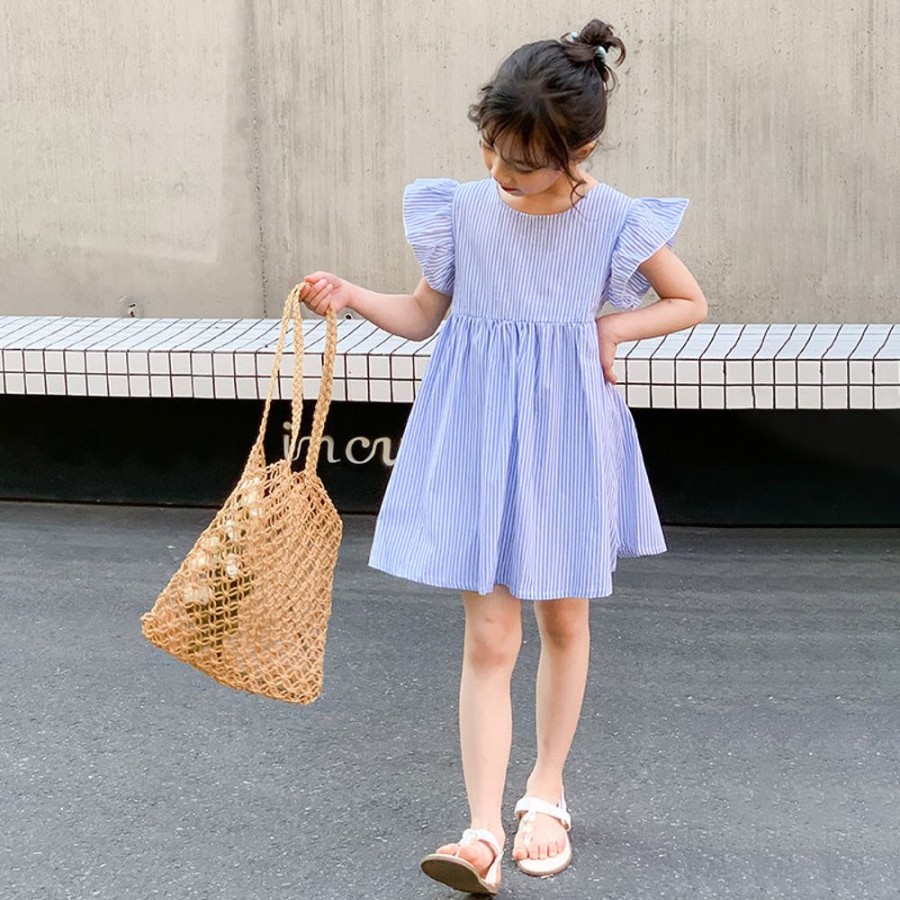 Girls LITTLE POTATO | Girls' Criss-Cross Backless Princess Dress