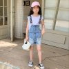 Girls LITTLE POTATO | Korean Style Girls' Two Pieces Set Suspender Pants + T-Shirt Two Pieces Set