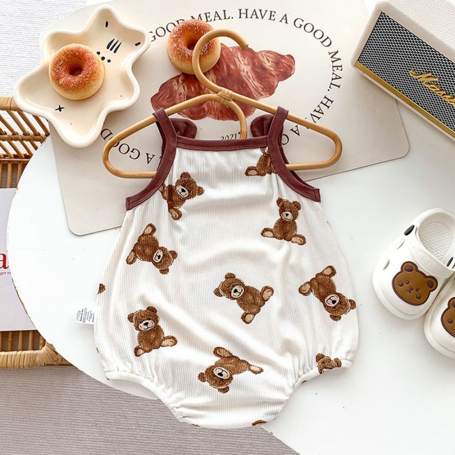 Babies/Toddlers DIANXI | Baby Cartoon Bear Onesie