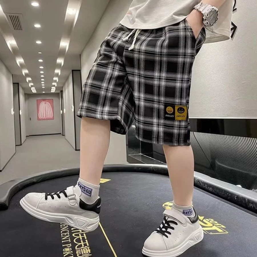 Boys DALANGSHANGPAI | Boys' Casual Plaid Shorts