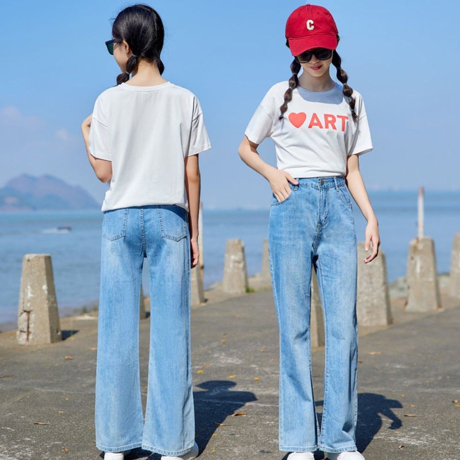 Girls BEST DEAR | Girls' Casual T-Shirt And Pants Two Pieces Set T-Shirt + Pants Two Pieces Set