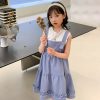 Girls LITTLE POTATO | Girls' Plain Color Tank Top And Suspender Cake Dress Two Pieces Set Top + Dress Two Pieces Set