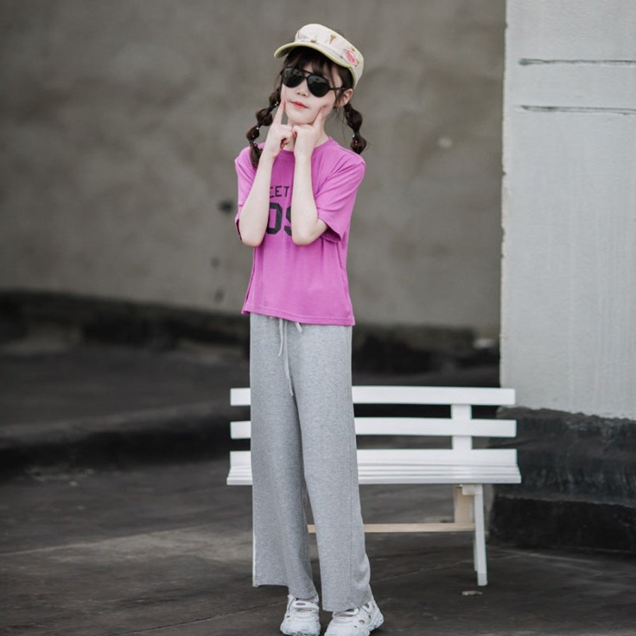 Girls BEST DEAR | Korean Style Sporty T-Shirt And Pants